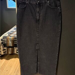 Asos Black Denim Skirt